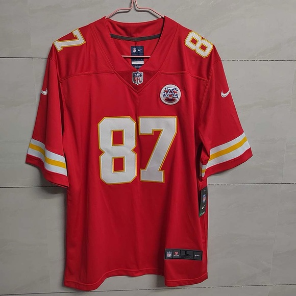 NFL Travis Kelce 87 Embroidered Jersey